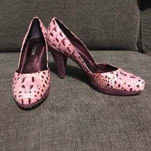 Hype Purple Rounded Toe Heels